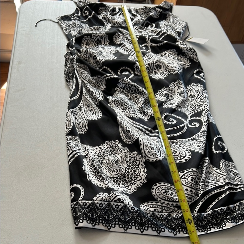 London Times Black and White Paisley Dress - Picture 12 of 12